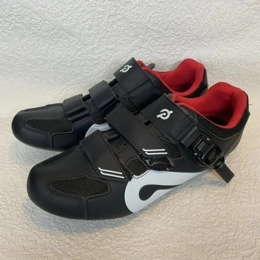 NWOB  Peloton Black Buckle Adjustable‎ Lightweight Cycling Shoes Unisex 43/US10